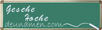 Gesche Hoche Visitenkarte